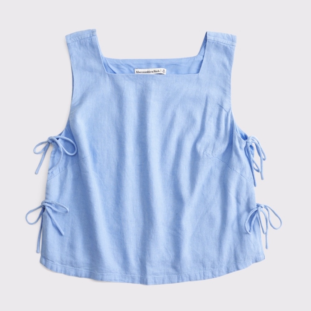Abercrombie Apron Linen Blend Top